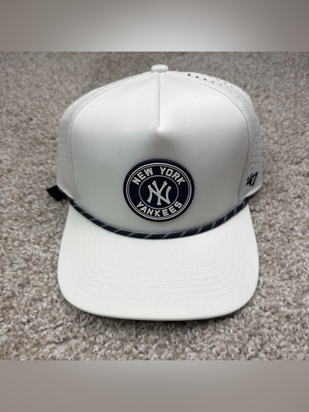 ‘47 Brand Hat New York Yankees Rope Adjustable Hitch White NWT